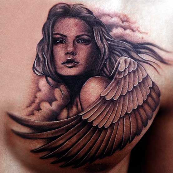 Woman told her 'Guardian Angel' back tattoo looks like something much ruder